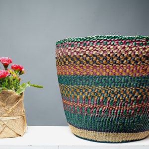 Flower Pot, Flower Basket, Decorative Basket, Plant Basket, Indoor planter, Home Decor Basket, Woven Plant Basket