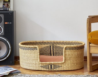 Woven Dog Bed Basket Small to XXL Dog Bed Large Bed for Large Dogs Elegance, Decorative Bed for Your Dog Comfortable Dog Bed // Bobo Dog Bed