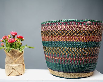 Flower Pot, Flower Basket, Decorative Basket, Plant Basket, Indoor planter, Home Decor Basket, Woven Plant Basket