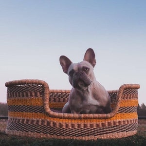 Woven Dog Bed Basket Small to XXL Dog Bed Large Bed for Large Dogs Elegance, Decorative Bed for Your Dog Comfortable Dog Bed // indi Dog Bed image 3