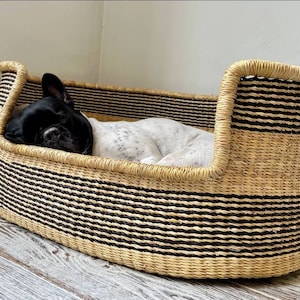 Woven Dog Bed Basket Small to XXL Dog Bed Large Bed for Large Dogs Elegance, Decorative Bed for Your Dog Comfy Dog Bed //Dodo Dog Bed Basket