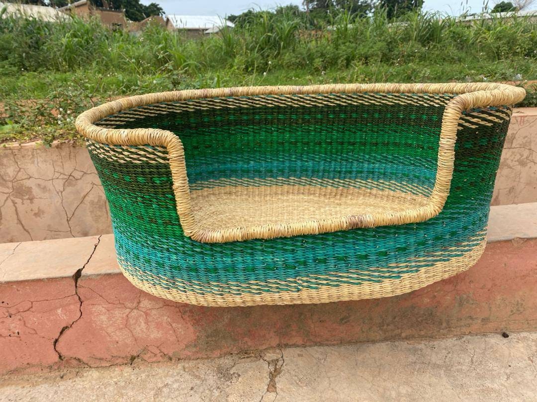 Handwoven Dog Basket Dog Bed Dog Furniture Custom Dog Bed Etsy