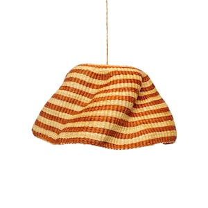 Handmade Woven Pendant Lampshade: Boho Wicker Ceiling Light