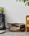 Handwoven Bolga Dog Bed Basket: Natural Woven Pet Bed product logo