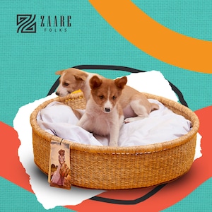 Handwoven Dog Basket, Dog Bed, Dog Furniture, Custom Dog Bed, Extra Large Dog Bed, Small Dog Bed, Puppy