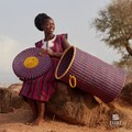 Handwoven Elephant Grass Laundry Basket with Lid: Eco-Friendly African Storage product logo