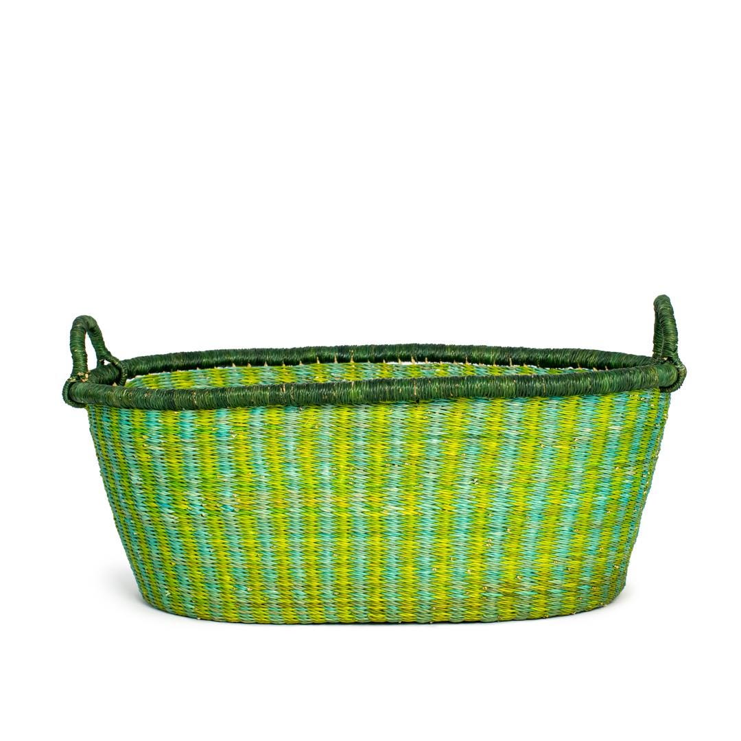 Lot De Boutons Divers & Petit Panier En Osier Coloré - Pour Artisanat, Créations, Occasion Bon état