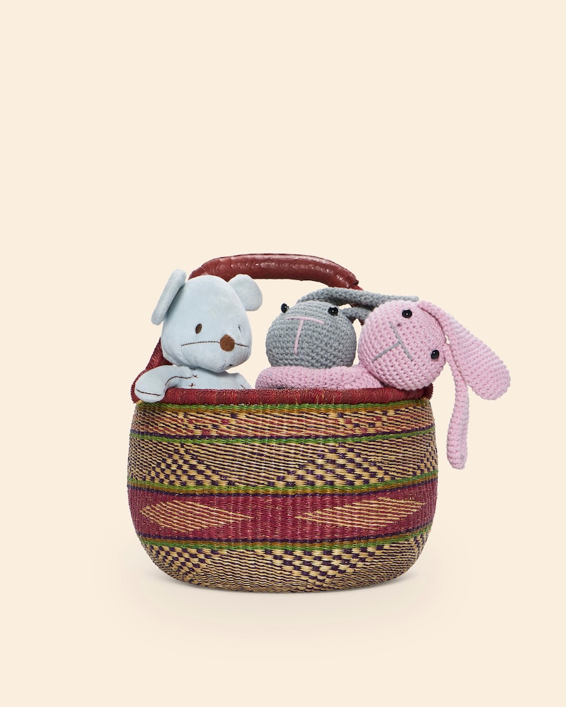 Basket For Storage Handmade Basket Large Basket Kids Toy Etsy