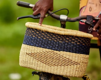 Dua Bike Basket with Leather Straps