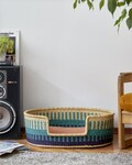 Cozy Dog Bed Basket – Handwoven Natural Bolga Dog Bed for Small to X-Large Dogs – Comfortable Woven Dog Basket – Pet Basket Bed product logo