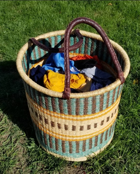 Large basket for pillows and blankets clearance