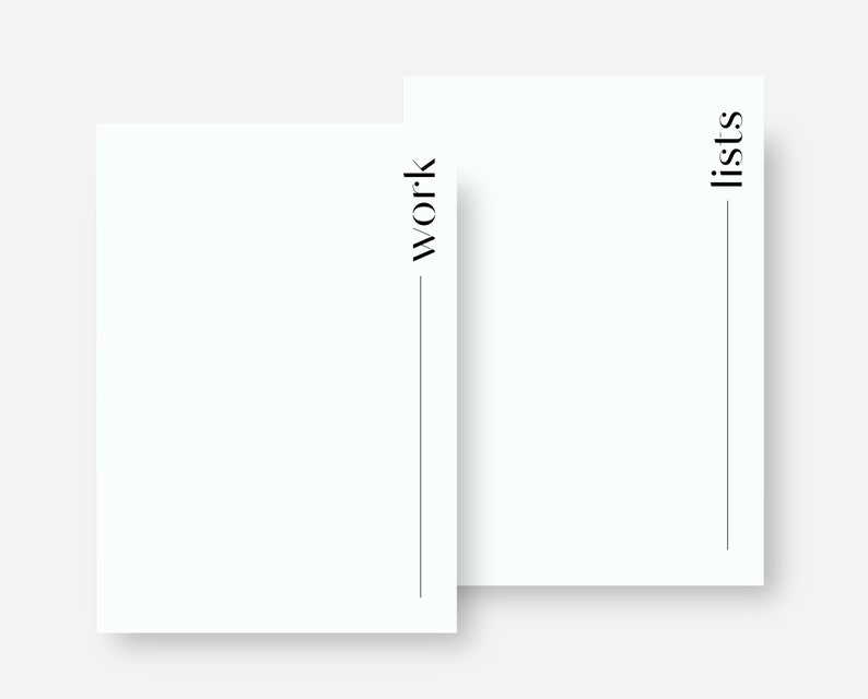 Minimal Planner Dashboard A5 Printable Etsy