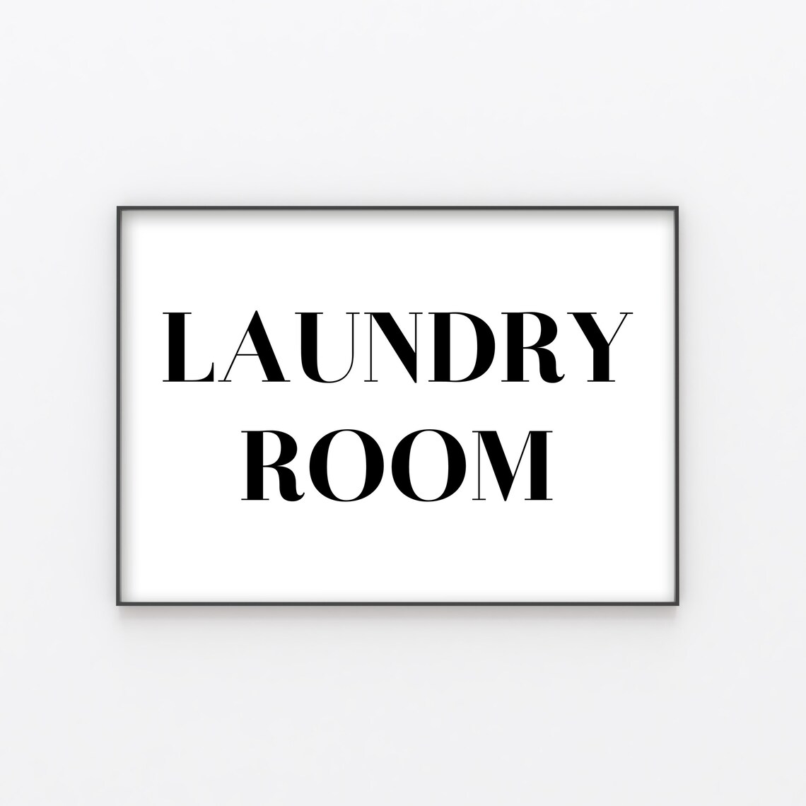 Laundry Room Sign Typography Print // A4 A5 // Wall Art // | Etsy