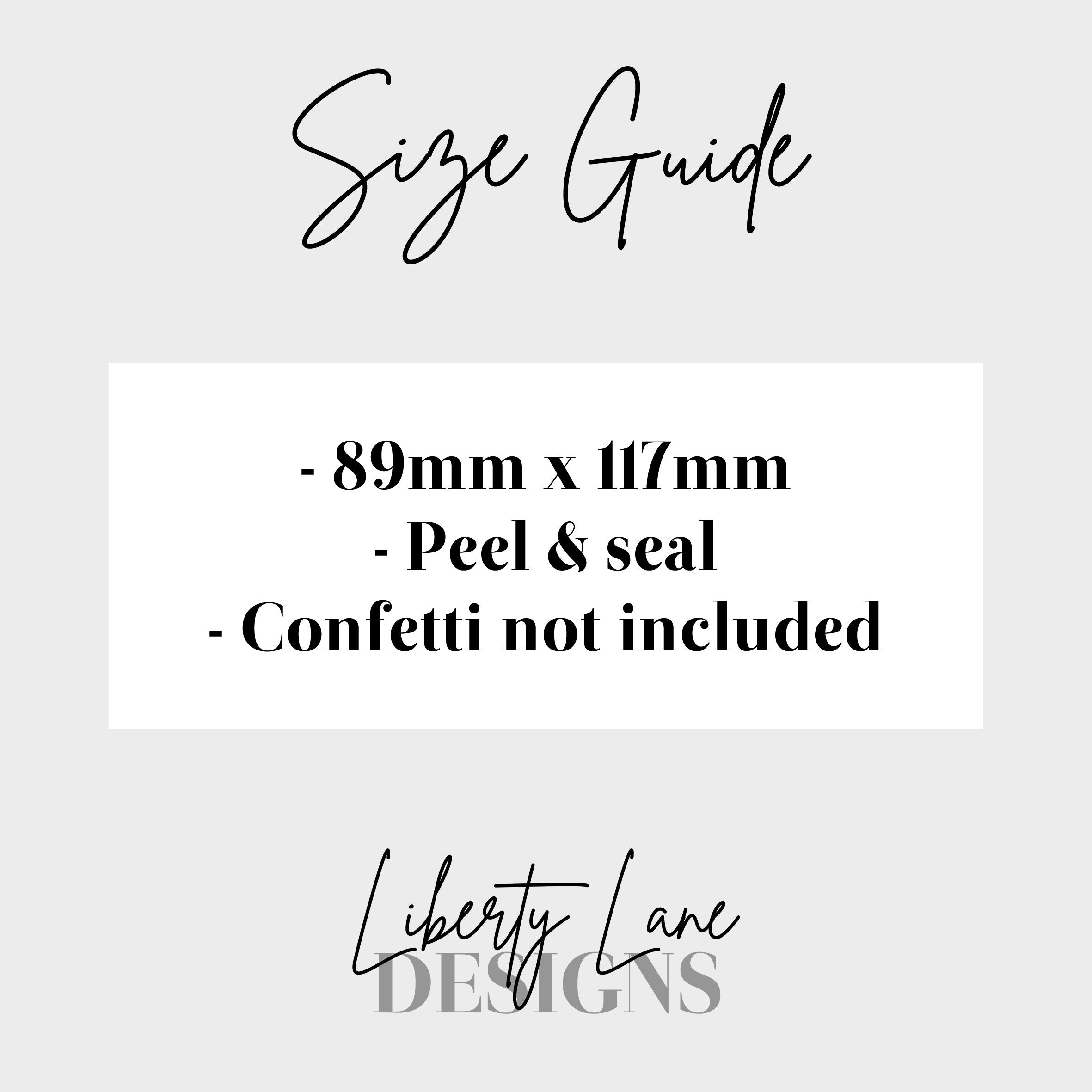 Foil Glassine Bags Personalised Confetti Bags Rose Gold Etsy