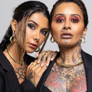 Gold Tribal Choker (Small- Fine)