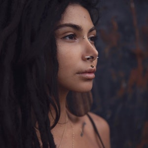 3mm Septum tusk (wood & bone)