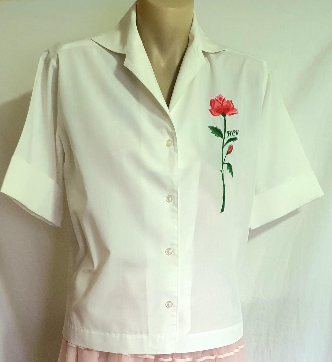 1950s Merle Blouse - Rose Garden main image 1
