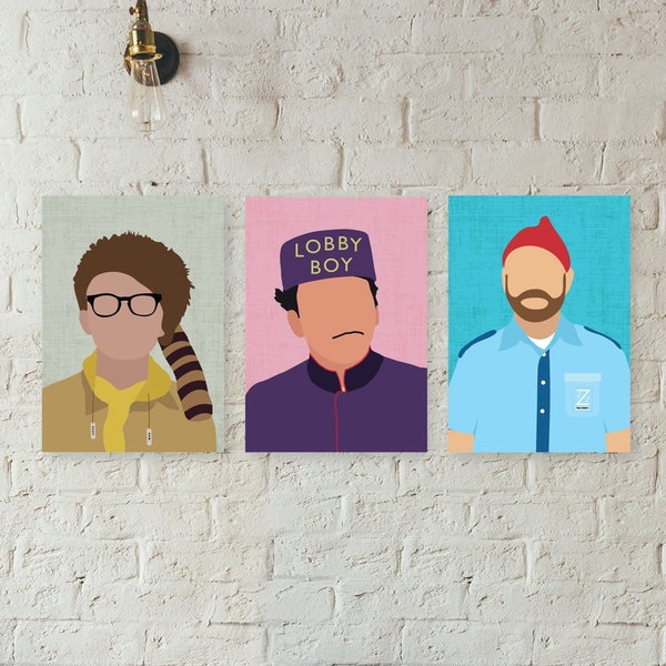 Wes Anderson Posters, Movie Prints