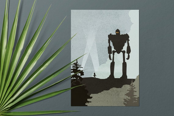 Iron Giant Poster The Iron Giant Print Movie Posters Etsy