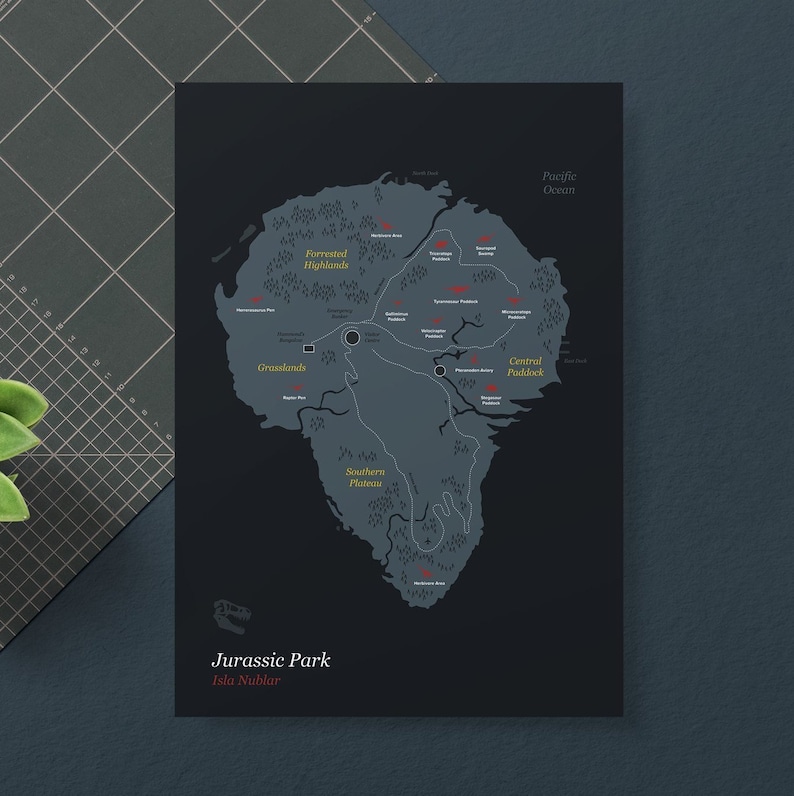 Карта острова нублар