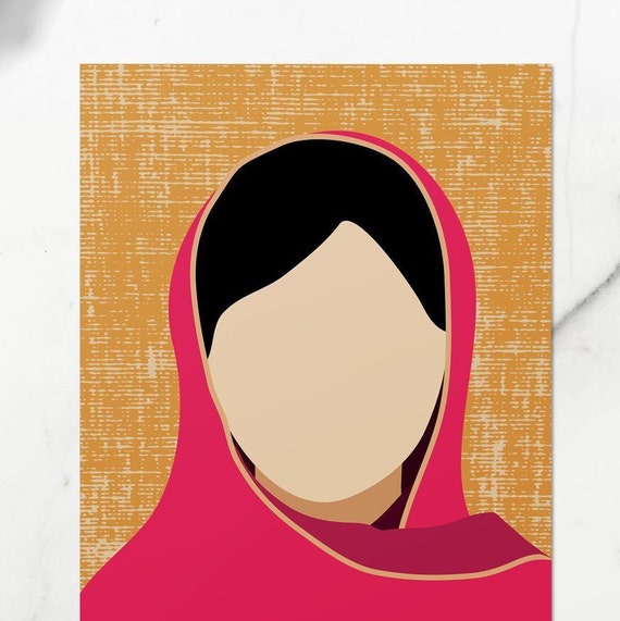 Malala Yousafzai Poster Feminist Print - Etsy