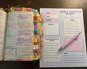 Bible Chapter Study, Digital Bible Study, Bible Template, Bible Summary, Bible Chapter Reflection | Bible Notes, Faith Reflection, GoodNotes