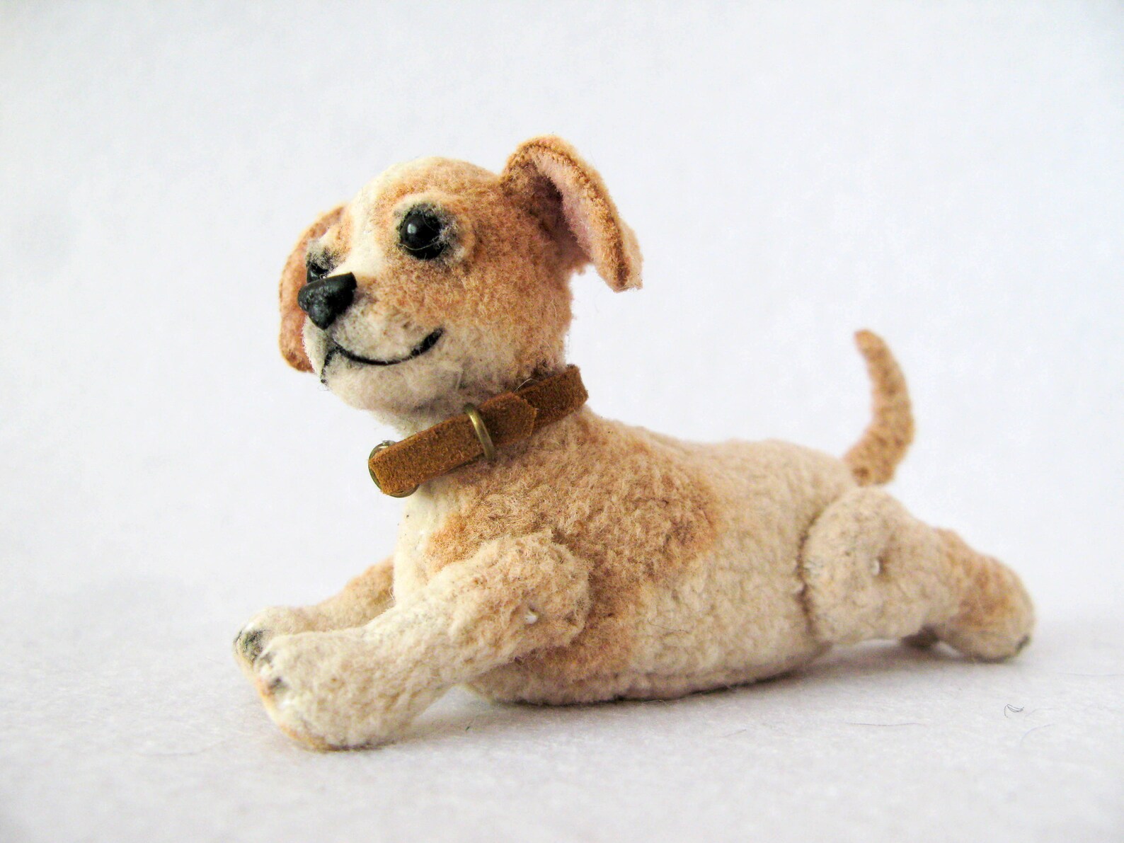 Plush Puppy Dog Toy. OOAK Dollhouse Miniature Dog. Pet for Etsy