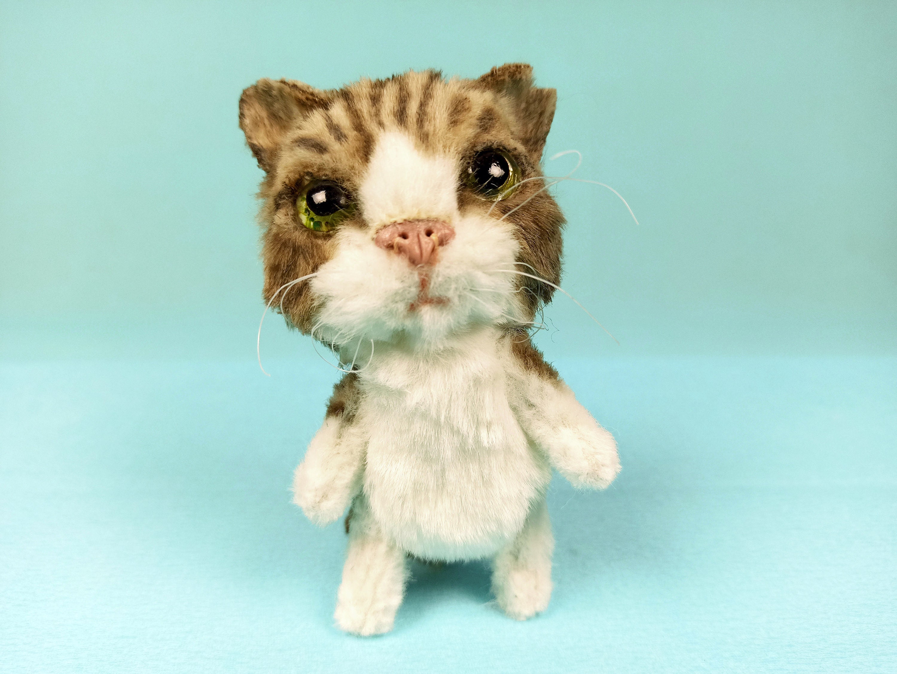Custom plush cat Cat replica Cat stuffed animal miniature Etsy