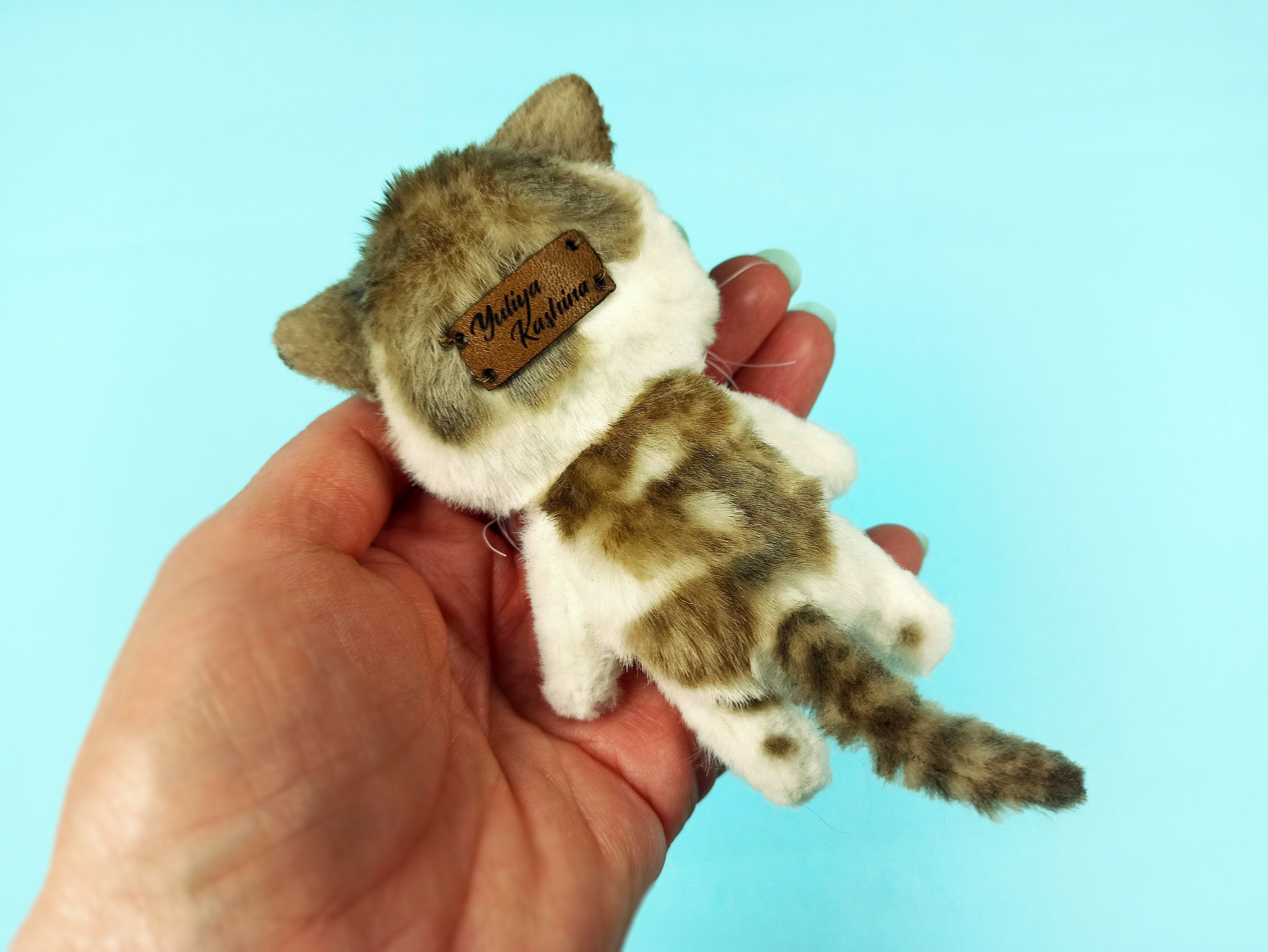 Custom plush cat Cat replica Cat stuffed animal miniature Etsy