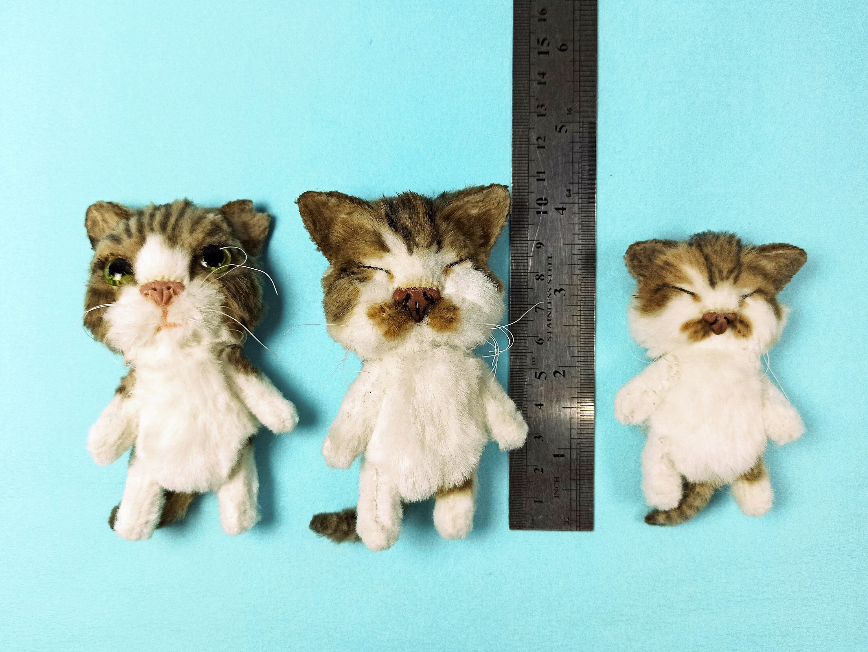 Custom plush cat Cat replica Cat stuffed animal miniature Etsy
