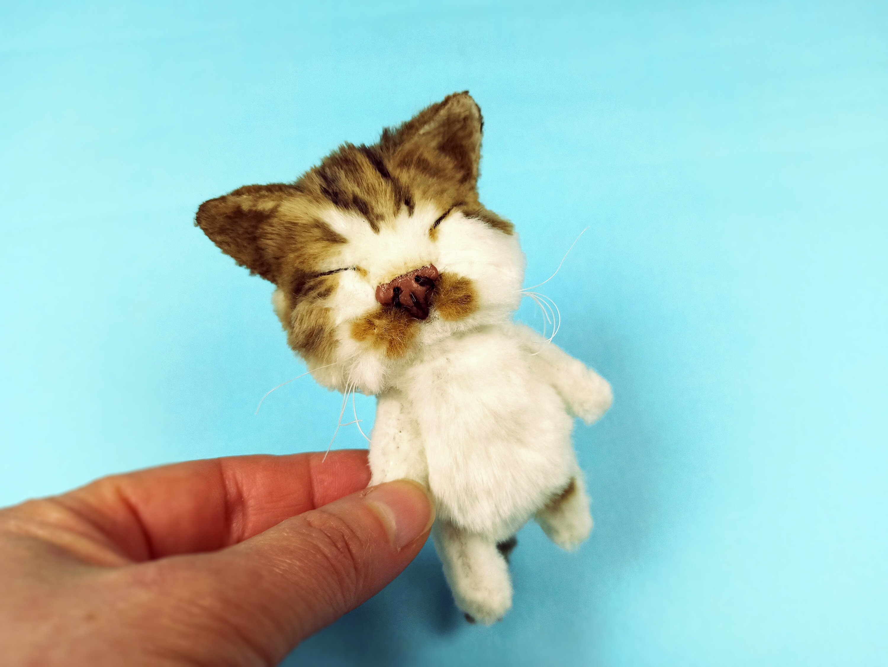 Custom plush cat Cat replica Cat stuffed animal miniature Etsy