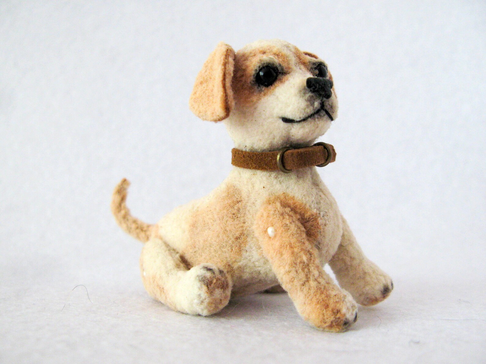 Plush Puppy Dog Toy. OOAK Dollhouse Miniature Dog. Pet for Etsy