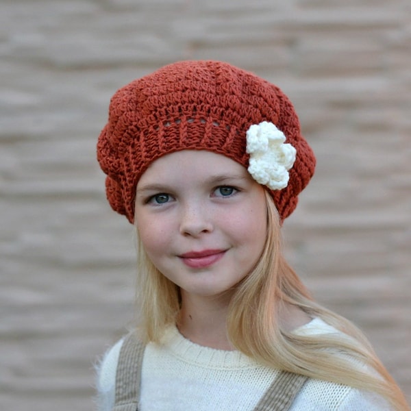 Newsgirl hat crochet pattern / newboy for baby, toddler, child, teen, adult