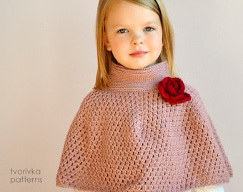 New amazing cape - crochet pattern for baby, toddler, child, teen and adult woman