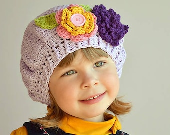 Newsgirl hat crochet pattern / newboy for baby, toddler, child, teen, adult