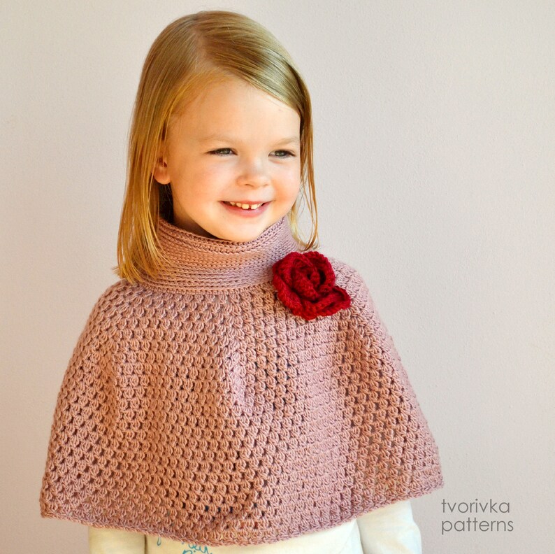 New amazing cape crochet pattern for baby, toddler, child, teen and adult woman image 3