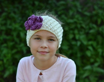 Touching the wind - crochet headband pattern for baby, toddler, child, teen and adult