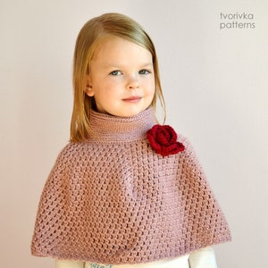 New amazing cape crochet pattern for baby, toddler, child, teen and adult woman image 2