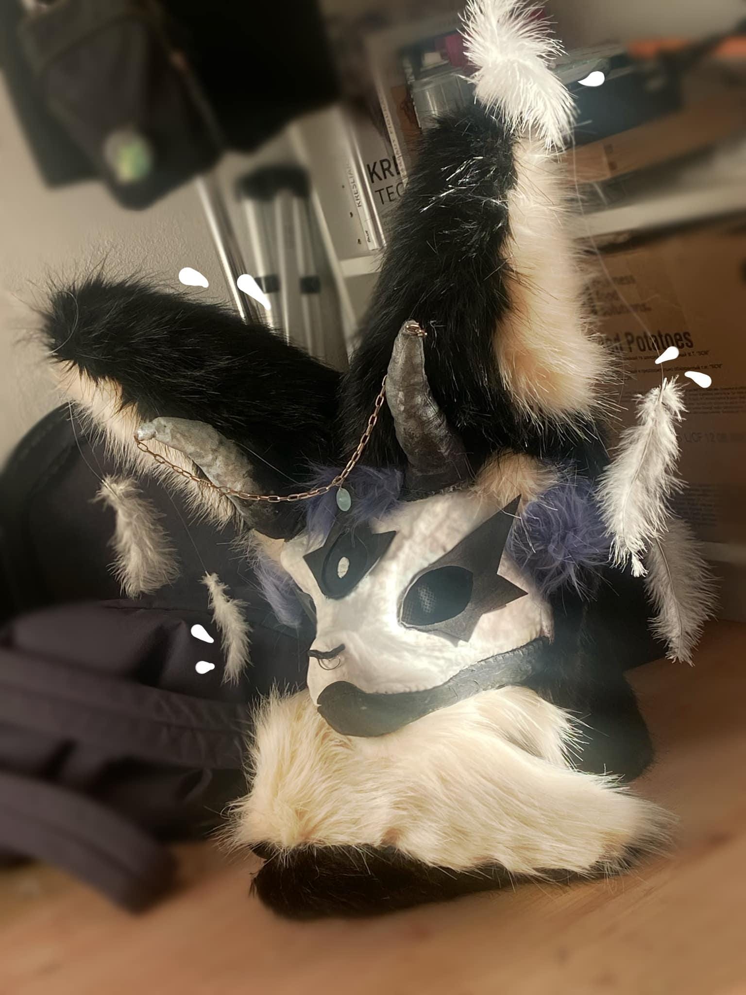 Dinomask drakenharige fursuit