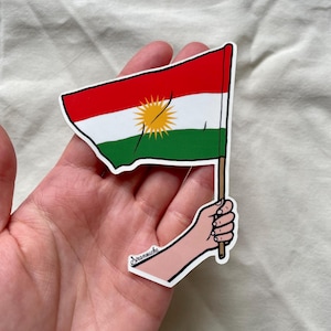 Kurdistan Flag Sticker - Premium Vinyl
