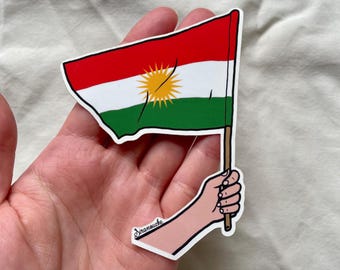 Kurdistan Flag Sticker - Premium Vinyl