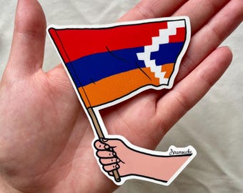 Autocollant Sticker Drapeau Kabylie Berbères Pour Voiture/moto - Neuf, Fabriqué En France