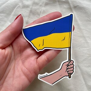 Porte-clés Ukraine : Drapeau Ukrainien Pendentif (Fabrication Allemande)