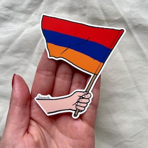 Armenia Flag Sticker, Support Armenia - Premium Durable Vinyl