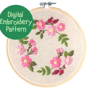 June Birth Month Flower Hand Embroidery PDF Pattern: Rose, Botanical Needlepoint Pattern File, DIY Hoop Art Design, Digital Instant Download - Etsy June Birth Month Flower Hand Embroidery PDF Pattern: Rose, Botanical Needlepoint Pattern File, DIY Hoop Art Design, Digital Instant Download - Etsy