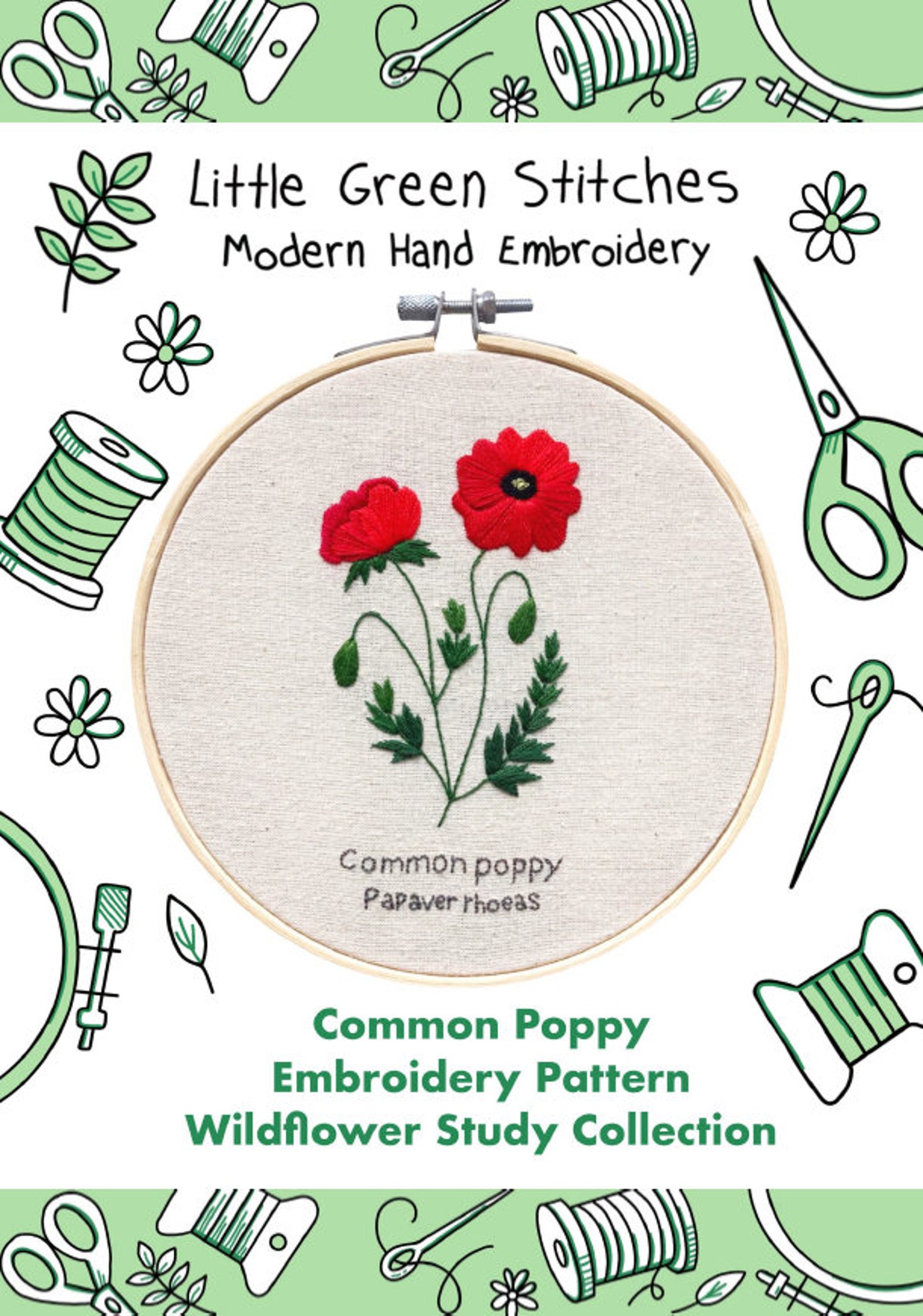Printable Wildflower Embroidery Patterns