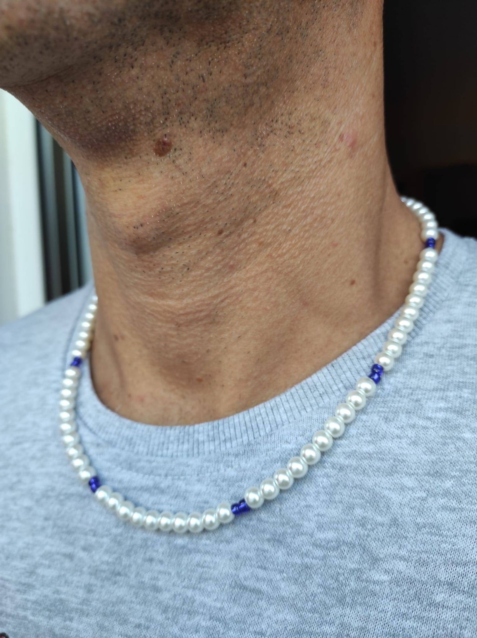 Pearl Necklace for Men Modern Pearl Necklace Men