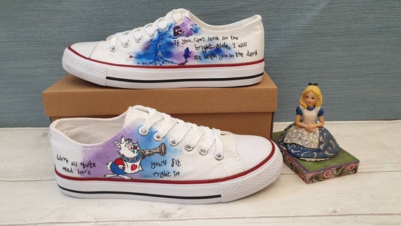 Custom Hand Painted Converse Low Top Shoes With Disney 
