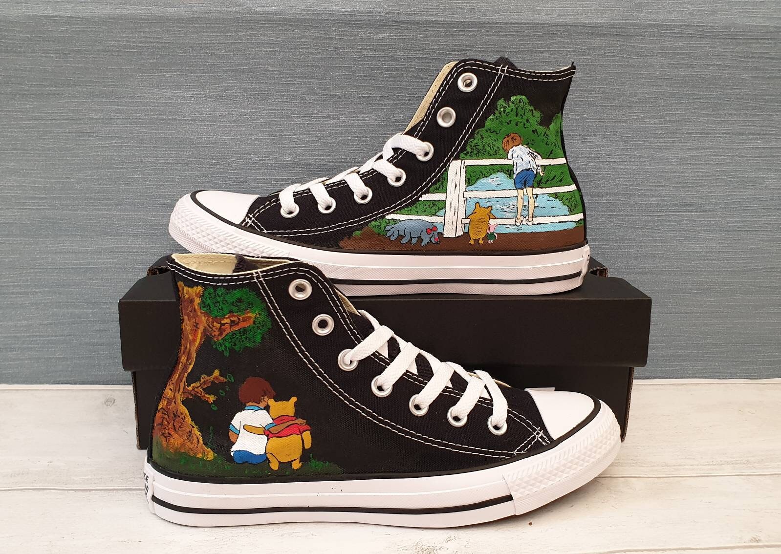 Converse Branded Custom Hand Painted Shoes Disney's 