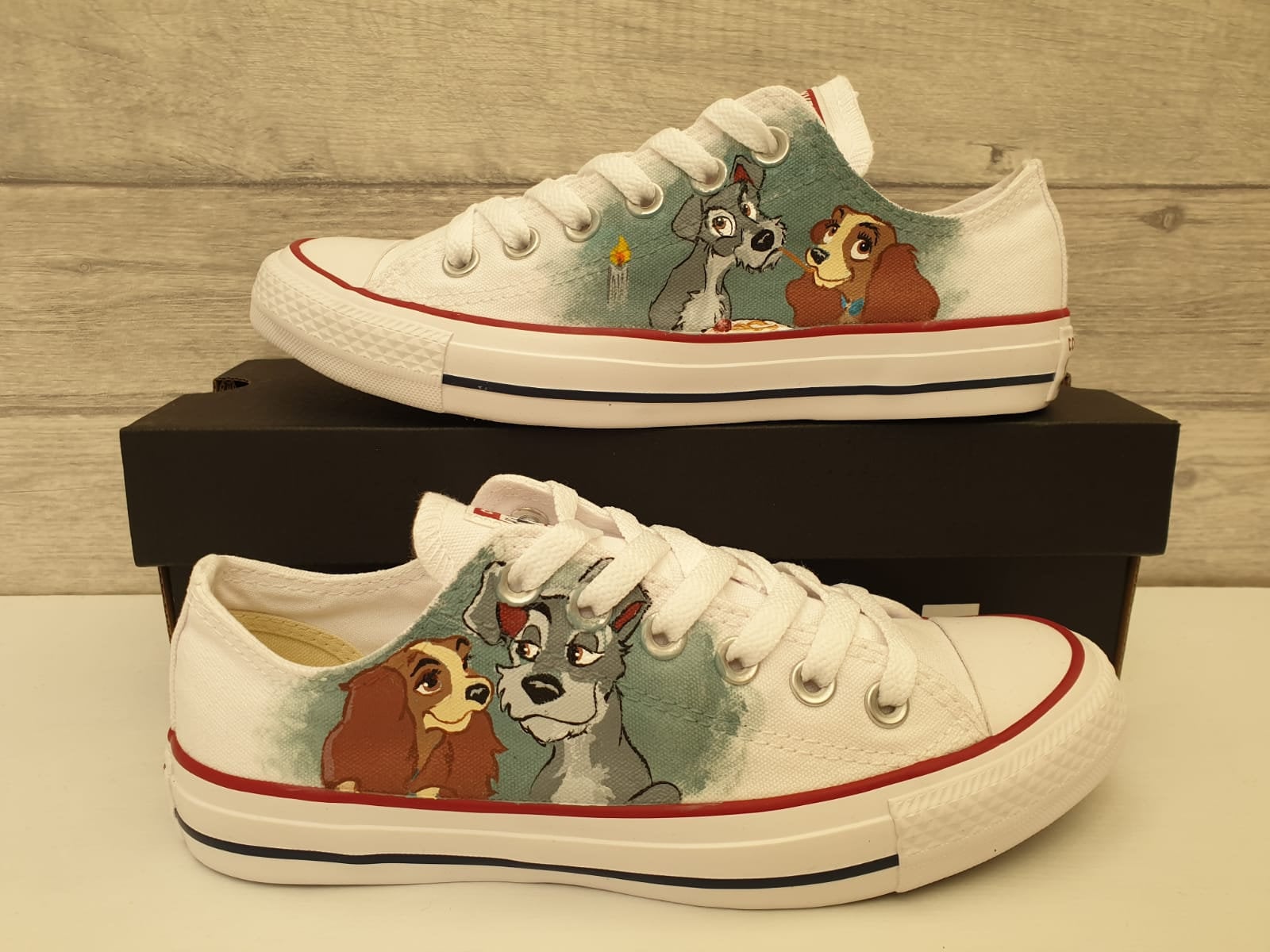 Custom Hand Painted Shoes Disney Stitch Character Art Graphic -  UK